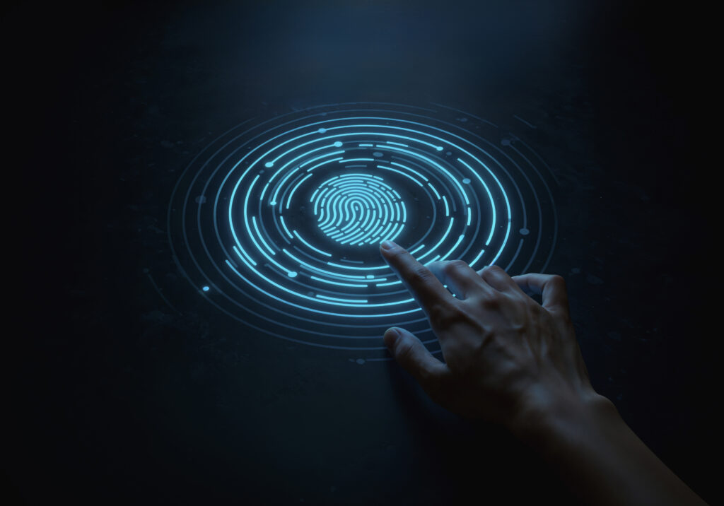 futuristic touchscreen security